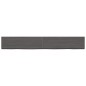 vidaXL Encimera baño madera maciza tratada gris oscuro 200x30x(2-6) cm