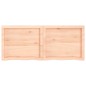vidaXL Encimera de baño madera maciza sin tratar 120x50x(2-6) cm