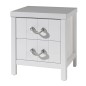 Vipack Mesita de noche Lewis 2 cajones madera blanco Vipack Mesita de noche Lewis 2 cajones madera blanco
