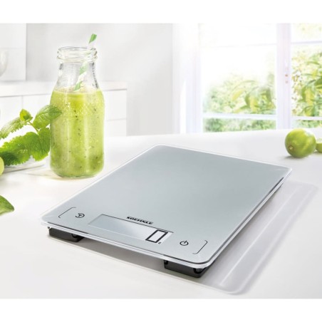 Soehnle Báscula de cocina digital Page Aqua Proof plateado 10 kg