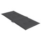 vidaXL Cojín silla de jardín respaldo alto 6 uds tela gris 120x50x3 cm
