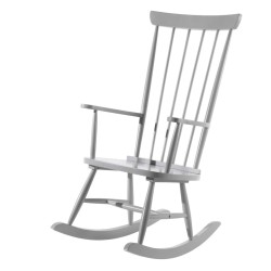 Vipack Silla mecedora Rocky madera gris