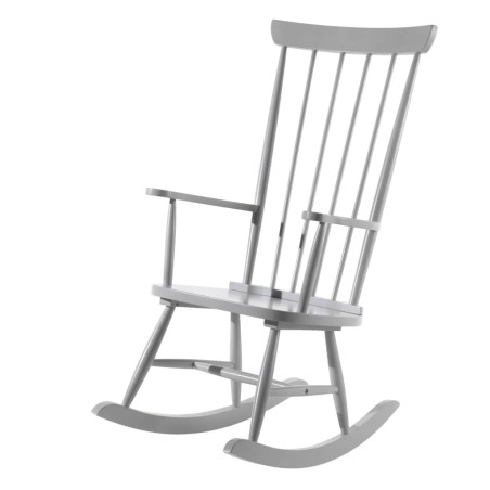 Vipack Silla mecedora Rocky madera gris