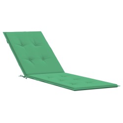 vidaXL Cojín para tumbona verde (75+105)x50x3 cm
