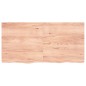 vidaXL Encimera baño madera maciza tratada marrón claro 120x60x(2-4)cm vidaXL Encimera baño madera maciza tratada marrón claro 120x60x(2-4)cm