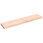 vidaXL Encimera de baño madera maciza sin tratar 140x30x(2-6) cm vidaXL Encimera de baño madera maciza sin tratar 140x30x(2-6) cm