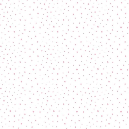 Noordwand Papel pintado Mondo baby Confetti Dots blanco, rosa y beige