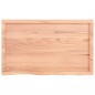 vidaXL Encimera baño madera maciza tratada marrón claro 100x60x(2-6)cm vidaXL Encimera baño madera maciza tratada marrón claro 100x60x(2-6)cm