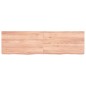 vidaXL Encimera baño madera maciza tratada marrón claro 140x40x(2-6)cm vidaXL Encimera baño madera maciza tratada marrón claro 140x40x(2-6)cm