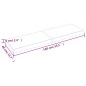 vidaXL Encimera baño madera maciza tratada marrón claro 140x40x(2-6)cm vidaXL Encimera baño madera maciza tratada marrón claro 140x40x(2-6)cm