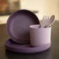 Bo Jungle Vajilla para bebé de 5 piezas CPLA morado y rosa Bo Jungle Vajilla para bebé de 5 piezas CPLA morado y rosa