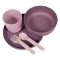 Bo Jungle Vajilla para bebé de 5 piezas CPLA morado y rosa Bo Jungle Vajilla para bebé de 5 piezas CPLA morado y rosa