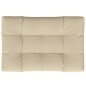 vidaXL Cojín para sofá de palets de tela beige 120x80x12 cm vidaXL Cojín para sofá de palets de tela beige 120x80x12 cm