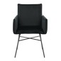 Venture Home Silla de comedor Pippi terciopelo negro Venture Home Silla de comedor Pippi terciopelo negro