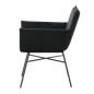 Venture Home Silla de comedor Pippi terciopelo negro Venture Home Silla de comedor Pippi terciopelo negro