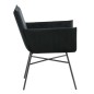Venture Home Silla de comedor Pippi terciopelo negro Venture Home Silla de comedor Pippi terciopelo negro
