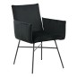Venture Home Silla de comedor Pippi terciopelo negro Venture Home Silla de comedor Pippi terciopelo negro