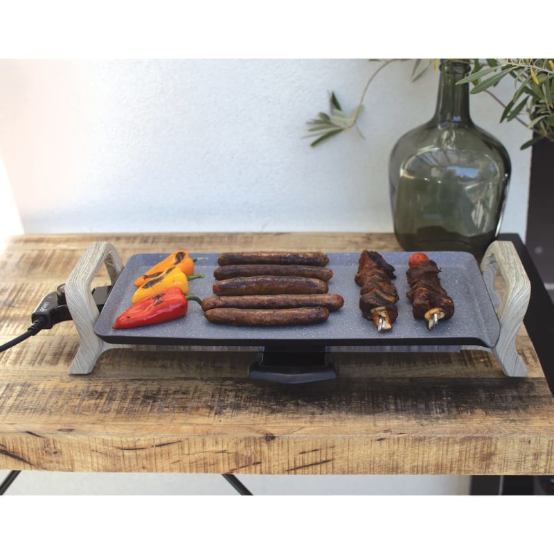 Livoo Plancha de cocina natural y negro 1800 W Livoo Plancha de cocina natural y negro 1800 W