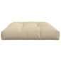 vidaXL Cojín para sofá de palets de tela beige 120x80x12 cm vidaXL Cojín para sofá de palets de tela beige 120x80x12 cm