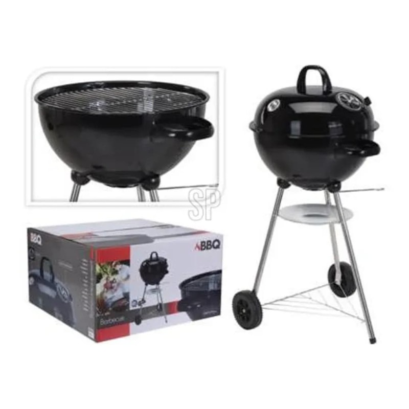 ProGarden Barbacoa con forma esférica negro ProGarden Barbacoa con forma esférica negro