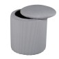 Venture Home Puf Limpen pana gris 32x32x40 cm Venture Home Puf Limpen pana gris 32x32x40 cm