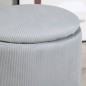 Venture Home Puf Limpen pana gris 32x32x40 cm Venture Home Puf Limpen pana gris 32x32x40 cm