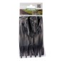 Nature Piquetas de anclaje para jardín 10 uds pequeñas negro Nature Piquetas de anclaje para jardín 10 uds pequeñas negro