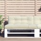 vidaXL Cojín para sofá de palets tela crema 120x40x12 cm vidaXL Cojín para sofá de palets tela crema 120x40x12 cm