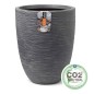 Capi Macetero bajo elegante Waste Rib gris 46x58 cm Capi Macetero bajo elegante Waste Rib gris 46x58 cm
