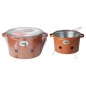 ProGarden Barbacoa de cubo con 2 asas naranja mate 34,5 cm ProGarden Barbacoa de cubo con 2 asas naranja mate 34,5 cm