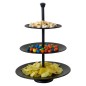 Excellent Houseware Bandeja para servir de 3 niveles negro mate 36,5cm Excellent Houseware Bandeja para servir de 3 niveles negro mate 36,5cm