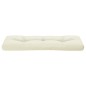 vidaXL Cojín para sofá de palets tela crema 120x40x12 cm vidaXL Cojín para sofá de palets tela crema 120x40x12 cm
