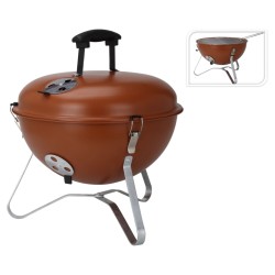 ProGarden Barbacoa con forma esférica naranja 37 cm