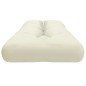 vidaXL Cojín para sofá de palets tela crema 120x40x12 cm vidaXL Cojín para sofá de palets tela crema 120x40x12 cm
