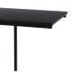 H&S Collection Mesa auxiliar con superficie de MDF negro H&S Collection Mesa auxiliar con superficie de MDF negro