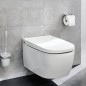 Kleine Wolke Portarrollo de papel higiénico con tapa Meo plateado Kleine Wolke Portarrollo de papel higiénico con tapa Meo plateado