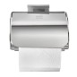 Kleine Wolke Portarrollo de papel higiénico con tapa Meo plateado Kleine Wolke Portarrollo de papel higiénico con tapa Meo plateado