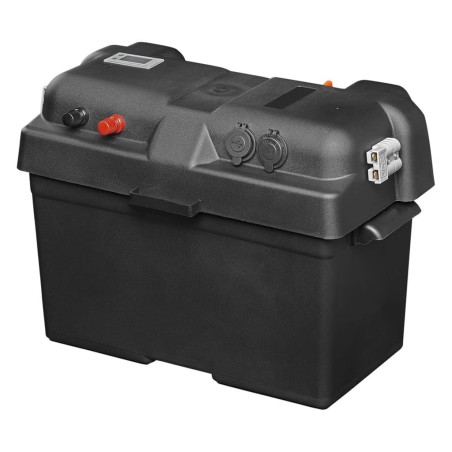 ProPlus Caja de batería con USB y voltímetro 35x18x23 cm