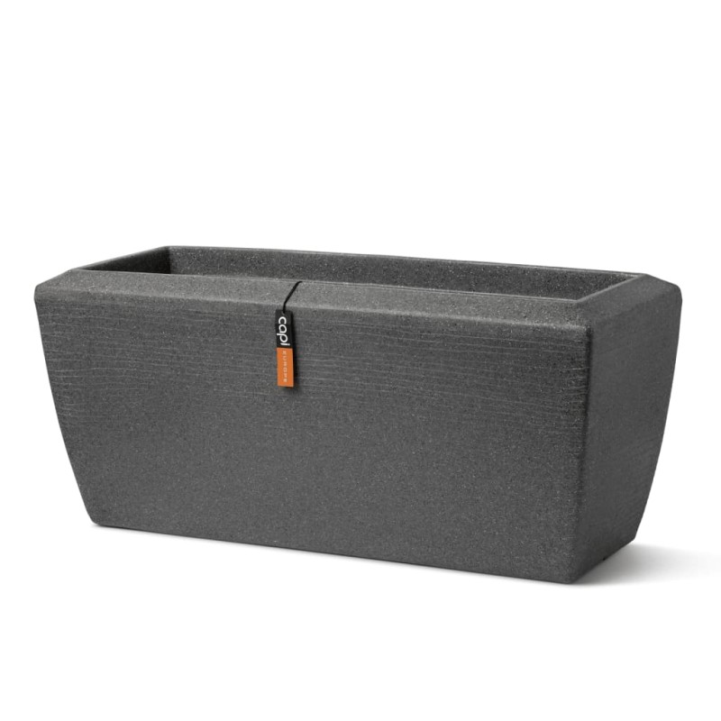 Capi Jardinera rectangular Arc Granite gris antracita 90x35x40 cm Capi Jardinera rectangular Arc Granite gris antracita 90x35x40 cm