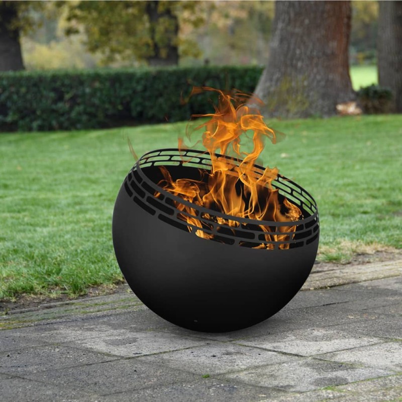 Esschert Design Brasero en forma de bola enrejado negro Esschert Design Brasero en forma de bola enrejado negro