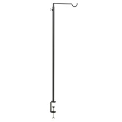 H&S Collection Gancho de mesa con abrazadera negro 20x90 cm