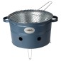 ProGarden Barbacoa de cubo con 2 asas azul oscuro mate 34,5 cm ProGarden Barbacoa de cubo con 2 asas azul oscuro mate 34,5 cm