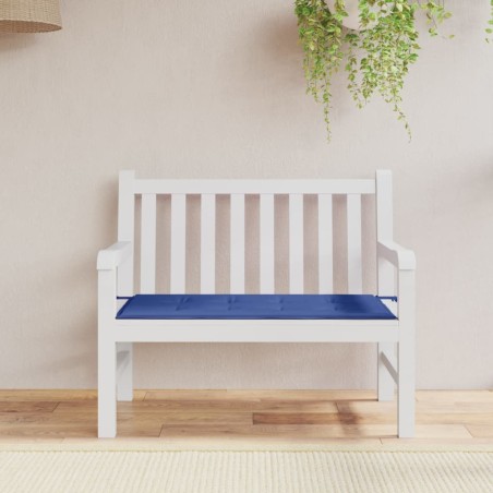 vidaXL Cojín de banco de jardín tela Oxford azul 120x50x3 cm