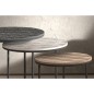 Rousseau Juego de mesa auxiliar de 3 piezas Tiziano metal multicolor Rousseau Juego de mesa auxiliar de 3 piezas Tiziano metal multicolor