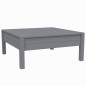 vidaXL Juego muebles de jardín 3 pzas cojines gris madera pino maciza vidaXL Juego muebles de jardín 3 pzas cojines gris madera pino maciza