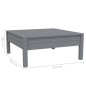 vidaXL Juego muebles de jardín 3 pzas cojines gris madera pino maciza vidaXL Juego muebles de jardín 3 pzas cojines gris madera pino maciza