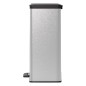 Curver Papelera de pedal Deco rectangular plateado 65 L Curver Papelera de pedal Deco rectangular plateado 65 L