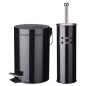 Excellent Houseware Set accesorios baño 2 pzas acero inoxidable negro Excellent Houseware Set accesorios baño 2 pzas acero inoxidable negro