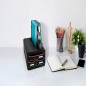 Exacompta Set de cajones para escritorio Black Office 3 cajones negro