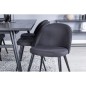Venture Home Sillas de comedor 2 uds Velvet poliéster negro Venture Home Sillas de comedor 2 uds Velvet poliéster negro
